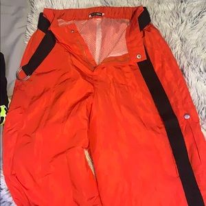 Orange cargo pants